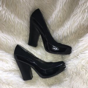 Black Platform Calvin Klein Jeans pair of heels